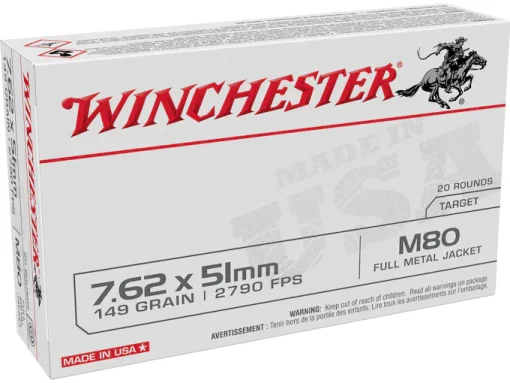 Winchester USA Ammunition 7.62x51mm NATO 149 Grain