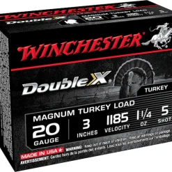 Winchester Double X Magnum Ammunition 20 Gauge 3″ 1-1/4 oz #5 Shot