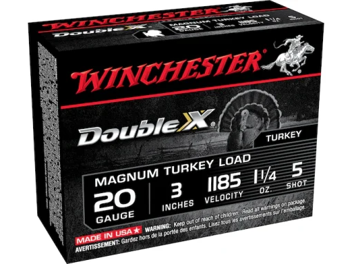 Winchester Double X Magnum Ammunition 20 Gauge 3″ 1-1/4 oz #5 Shot